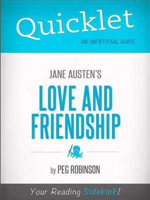 cover image of Quicklet on Jane Austen's Love and Friendship